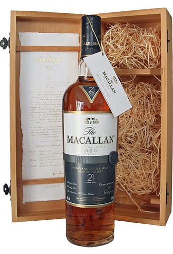 21 YEARS AGED HIGHLAND SINGLE MALT SCOTCH WHISKY (MACALLAN )