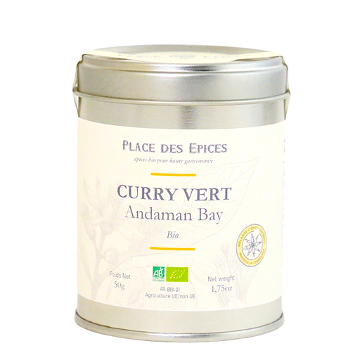 [ASCURRYVERT50S] ANDAMAN BAY ORGANIC THAI GREEN CURRY (PLACE DES EPICES)