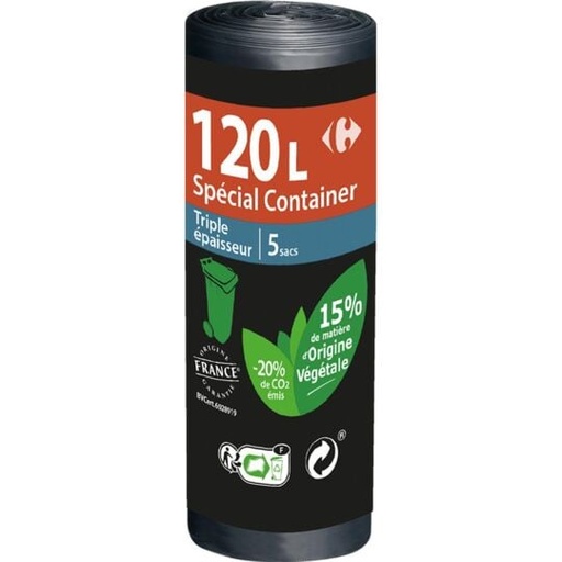 BIN BAGS 120 L SPECIAL CONTAINER (CARREFOUR)