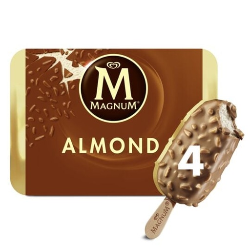 MAGNUM ALMOND ICE CREAM  328 G (MAGNUM)