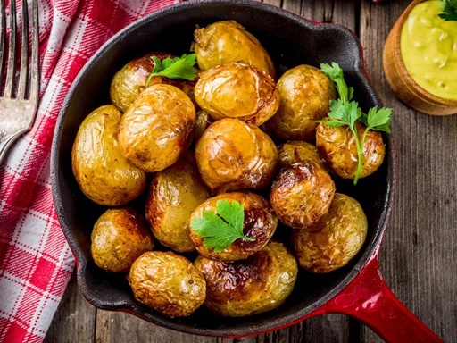 BABY POTATOES COOKED WITH OLIVE OIL