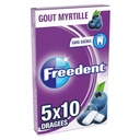 BLUEBERRY FLAVOURED SUGAR FREE CHEWING GUM (FREEDENT)