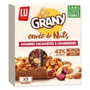 ALMOND, PEANUT AND CRANBERRY CEREAL BARS (GRANY)