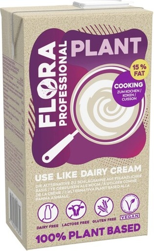 [METRO : 268527 // PASSIONFROID : 237732] CREAM ALTERNATIVE VEGETABLE PREPARATION 15% (FLORA)