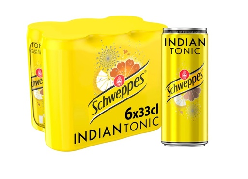 SCHWEPPES INDIAN TONIC SODA SLIM CAN (SCHWEPPES)