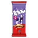 MILK CHOCOLATE SLAB WITH BISCUIT (MILKA)