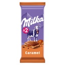 MILK CHOCOLATE WITH CREAM AND CARAMEL FILLING (MILKA)