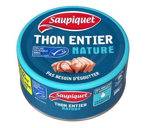 TINNED TUNA IN BRINE (SAUPIQUET)