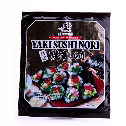 [21001] NORI SEAWEED FOR SUSHI 10 SHEETS (Bearwind)