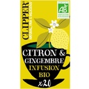 LEMON/GINGER INFUSION ORGANIC  (Clipper)