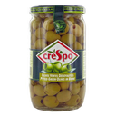 PITTED GREEN OLIVES (CRESPO )