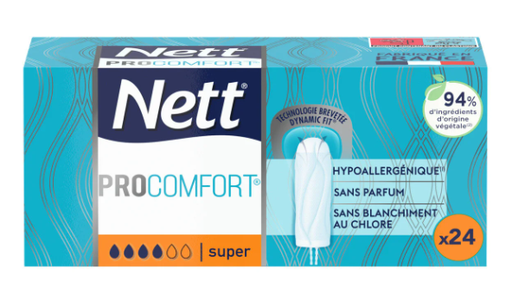 PROCOMFORT SUPER HYGIENIC TAMPONS X24 (NETT)