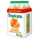 PURE ORANGE JUICE WITHOUT PULP OR ADDED SUGAR (TROPICANA)