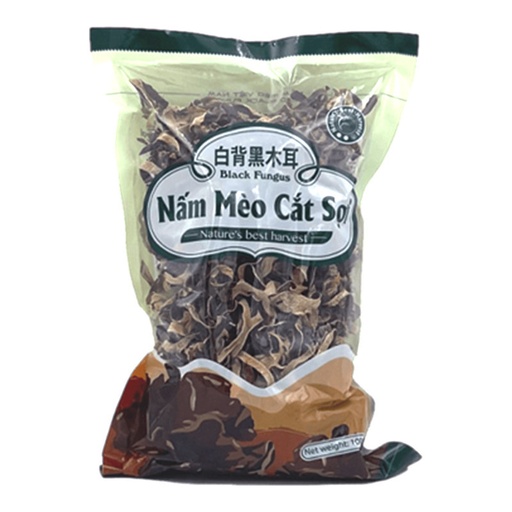 [145223] SLICED DRIED BLACK MUSHROOM "NẤM MÈO CẮT SỢI" (Nature's best harvest)