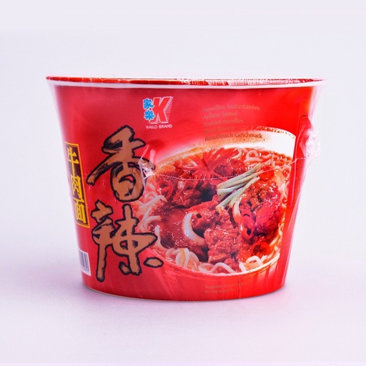 [17042] SPICY BEEF FLAVOUR NOODLE SOUP IN BOWL (KAILO)