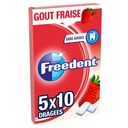 STRAWBERRY FLAVOURED SUGAR FREE CHEWING GUM (FREEDENT)