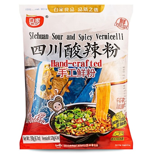 [37218] SWEET POTATOES VERMICELLI SOUR/SPICY SICHUAN PEPPER FLAVOUR (Baijia)