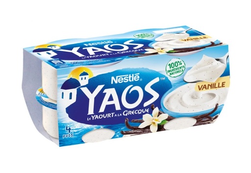 [188036] YOGHURT GREEK VANILLA YAOS (NESTLE)