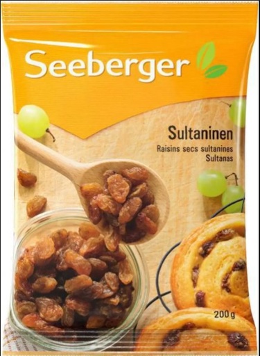 [1714101] DRIED RAISINS SULTANINE (SEEBERGER)