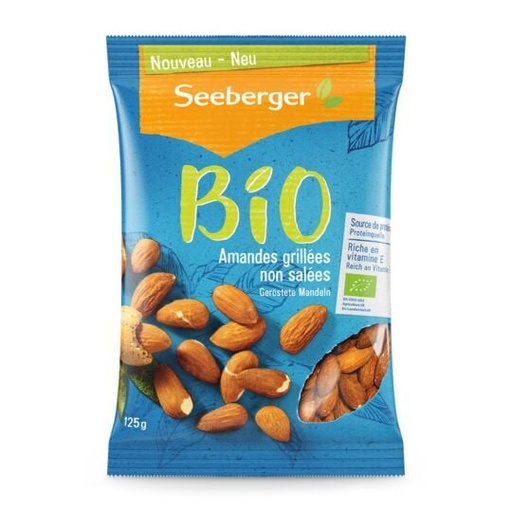 [3007621] ALMONDS ROASTED UNSALTED - ORGANIC (SEEBERGER)