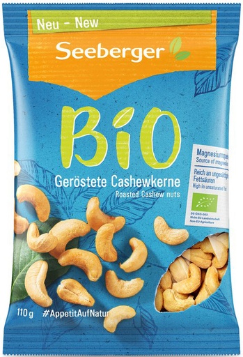 [3047021] CASHEWS ROASTED UNSALTED - ORGANIC (SEEBERGER)