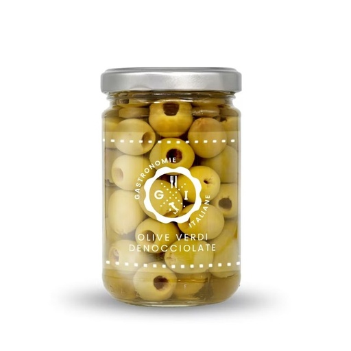 [OLIVE008] OLIVES GREEN PITTED (GASTRONOMIE ITALIANE)