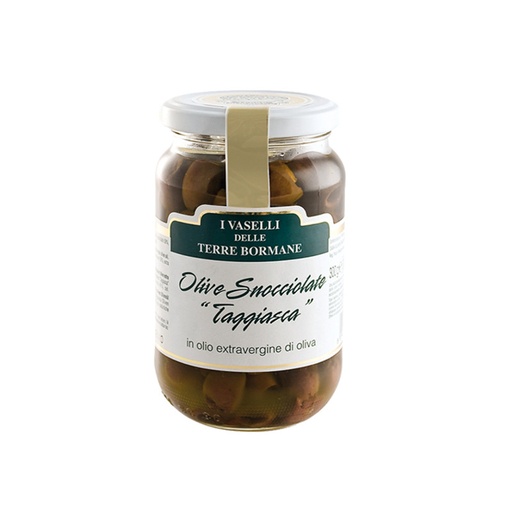 [ITALIA040] PITTED BLACK OLIVES IN EXTRA VIRGIN OLIVE OIL (IVASELLI)