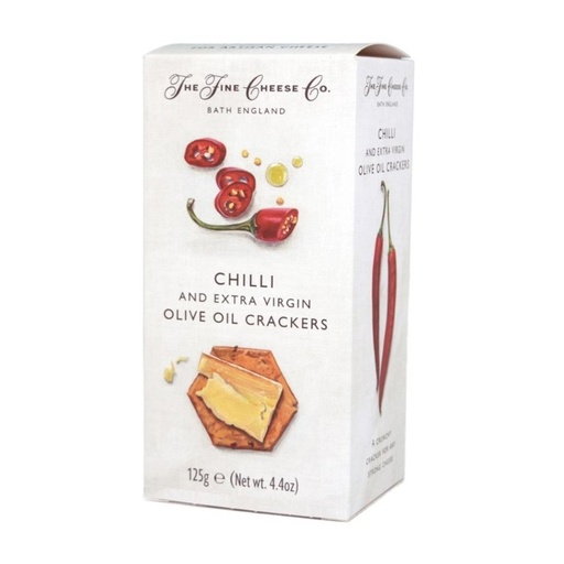 [THFR17] CRACKERS CHILLI AND EXTRA VIRGIN OLIVE OIL (THE FINE CHEESE CO.)