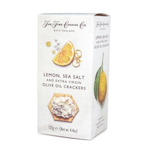 [THFR13] CRACKERS LEMON, SEA SALT AND EXTRA VIRGIN OLIVE OIL (THE FINE CHEESE CO.)