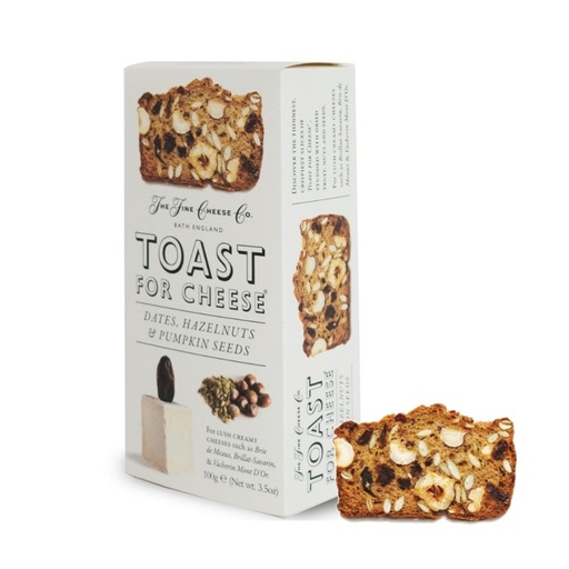 [THFR09] DATE, HAZELNUT & PUMPKIN SEED TOAST (THE FINE CHEESE CO.)