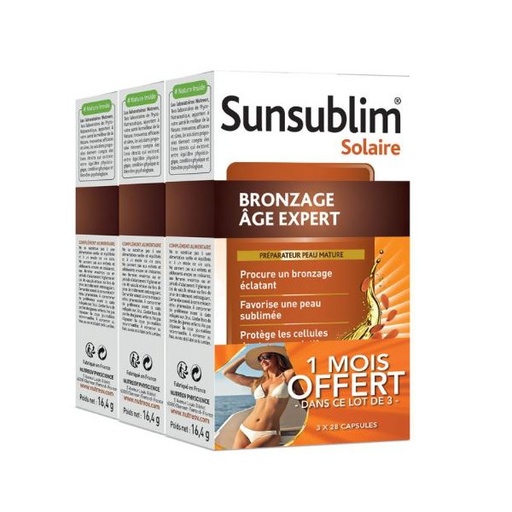 [3401551476820] AGE EXPERT TANNING 3X28 CAPSULES (SUNSUBLIM)