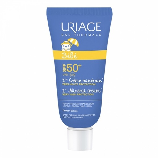 BABY FIRST MINERAL SUN CREAM MINERALE HIGH PROTECTION SPF50+ FOR FRAGILE SKIN (URIAGE)