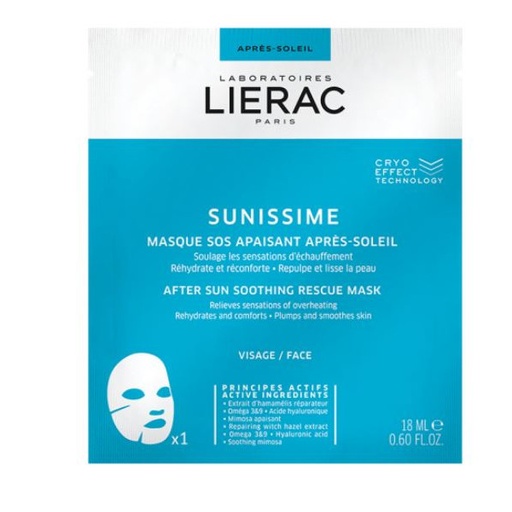 [3508240014810] SOOTHING AFTER-SUN TISSUE MASK X1 SUNISSIME (LIERAC)