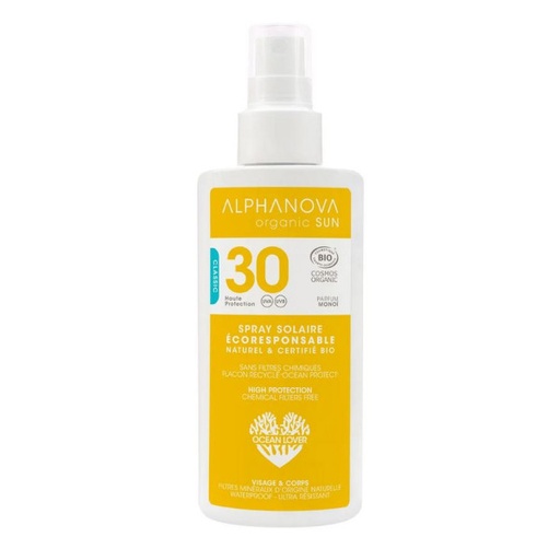 [3760075070724] SUN ORGANIC SUN CREAM HIGH PROTECTION SPF30 (ALPHANOVA )