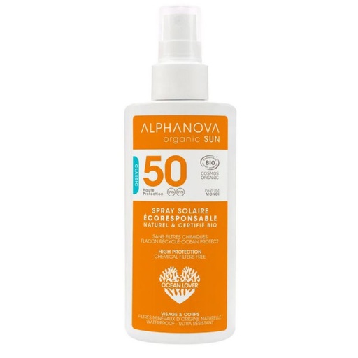 [3760075070953] SUN CREAM  ORGANIC FOR ADULT SPF50 (ALPHANOVA)