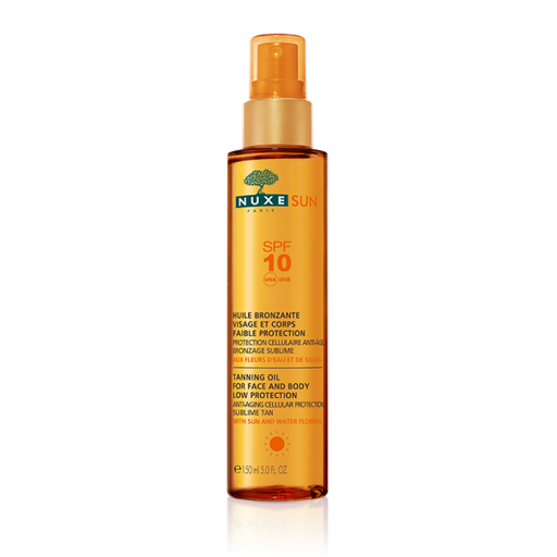 [3264680005862] SUN TANNING OIL FACE AND BODY SPF10 (NUXE)