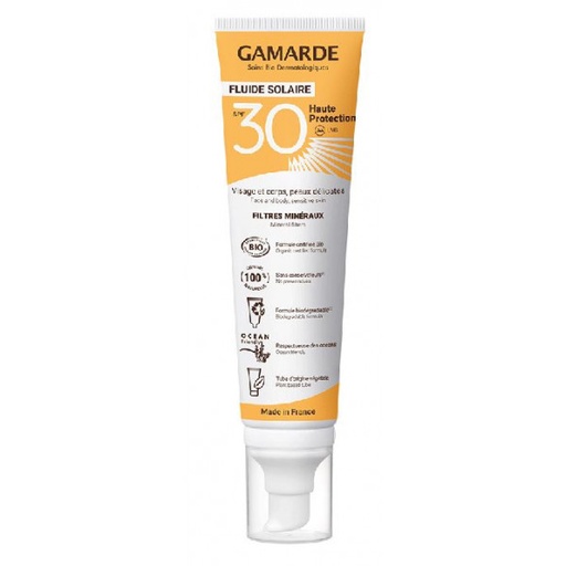 [3760141877356] ORGANIC SOLAR FLUID SPF 30 (GAMARDE)