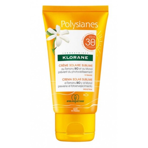 [3282770206579] CREME SOLAIRE SUBLIME SPF30+ VISAGE POYSIANES (KLORANE)