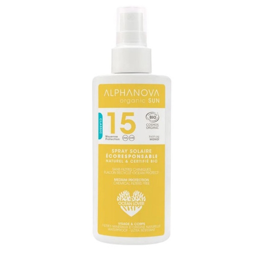 [3760075070717] SUN ORGANIC SUN CREAM ADULT SPF 15 (ALPHANOVA)