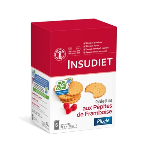 [3700593401501] INSUDIET PANCAKES WITH RASPERRY PEPITES (PILEJE)