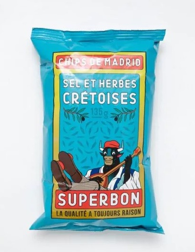 CRISPS MADRID SALT AND CRETAN HERBS (SUPERBON)