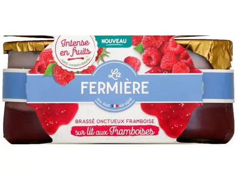 YOGHURT WITH RASPBERRY (La fermiere)