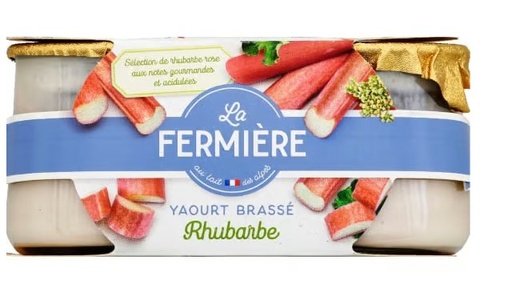 YOGHURT WITH RHUBARB (LA FERMIERE )