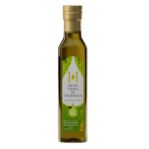 [BTOURBF100] SUNFLOWER SEED ORGANIC VIRGIN COLD PRESSED OIL (HUILERIE BEAUJOLAISE)