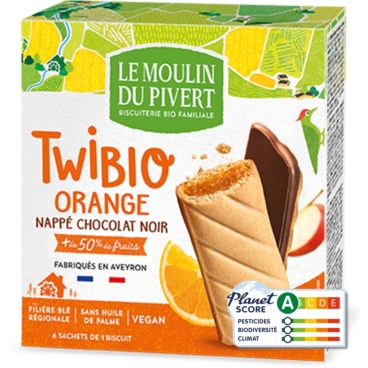 TWIBIO ORANGE AND CHOCOLATE BISCUITS (LE MOULIN DU PIVERT)