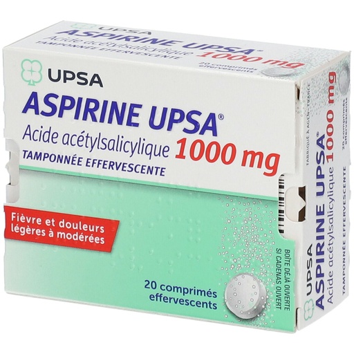 [3400933531539] ASPIRINE 1000MG EFFERVESCENT (UPSA)