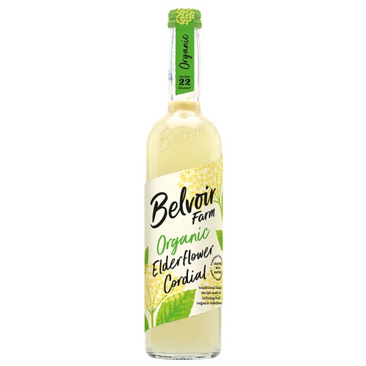 ORGANIC ARTISANAL ELDERFLOWER SYRUP (BELVOIR FARM )