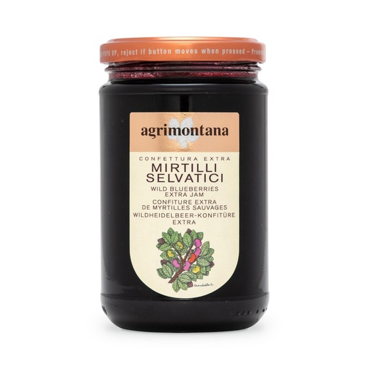 WILD BLUEBERRIES EXTRA JAM (AGRIMONTANA)