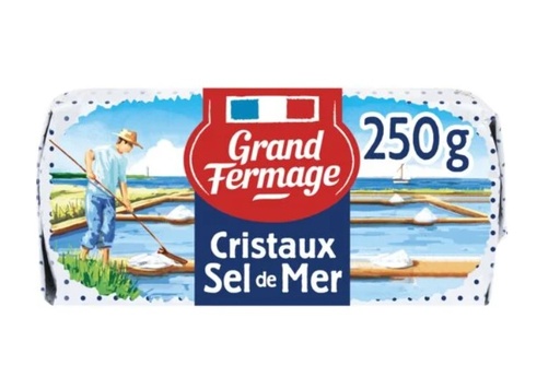 BUTTER SALTED WITH SEA SALT CRYSTALS FROM NOIRMOUTIER (GRAND FERMAGE)