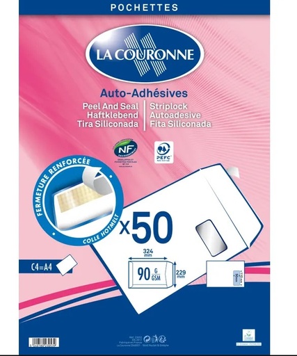 [79403272] WHITE PAPER POUCH C4 (LA COURONNE)